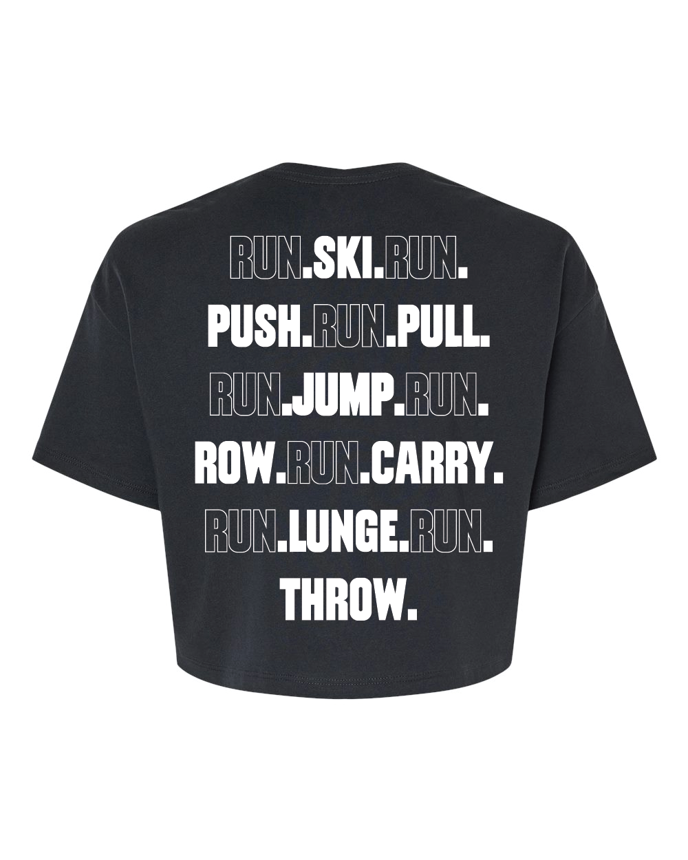 Hybrid Run Club Crop Tee